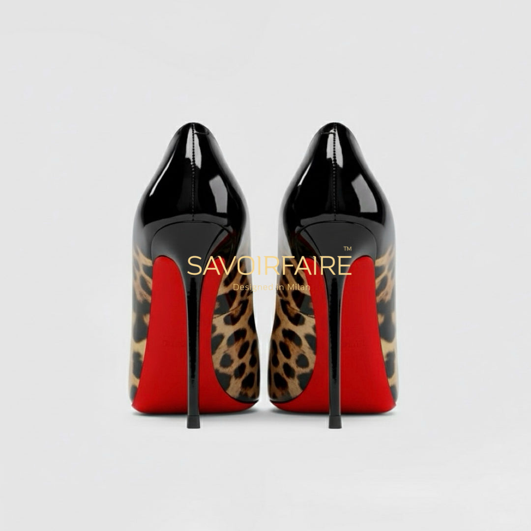 Tacco Ondulato Leopardato