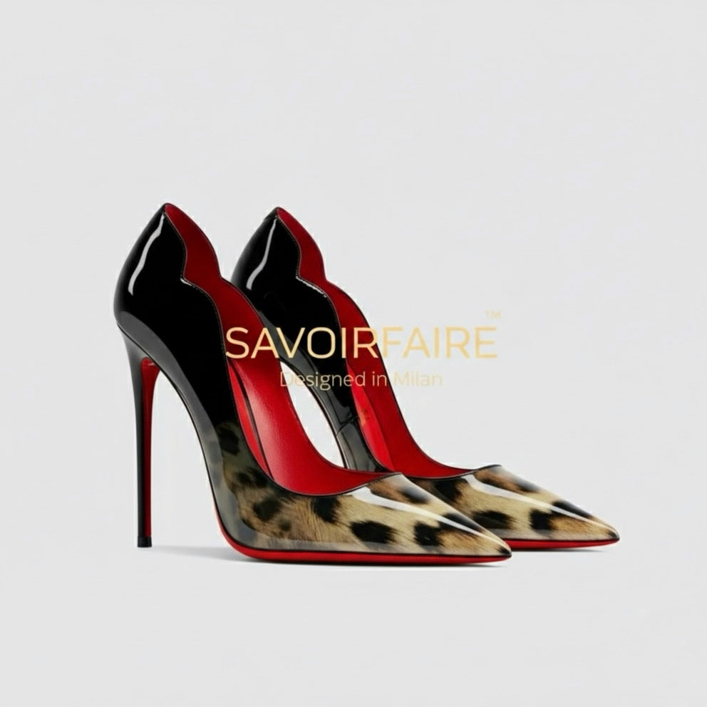 Tacco Ondulato Leopardato